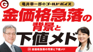 (20)「金価格急落の背景と下値メド」